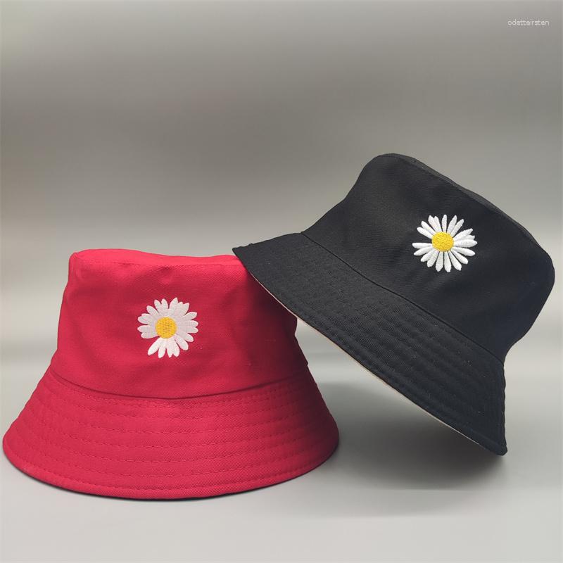 Berets Double-side Unisex Harajuku Bucket Hat Fishing Outdoor Cap Women Sunscreen Daisy Embroidery Fisherman, Green
Berets Double-side Unisex Harajuku Bucket Hat Fishing Outdoor Cap Women Sunscreen Daisy Embroidery Fisherman, Green