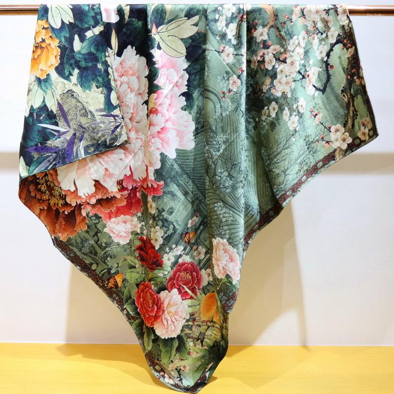 Scarves High-end Elegant Female Exquisite Peony Double-sided Printed Quality Hualuo Silk Jacquard Hand-rolled Edge Large Scarf Shawl
Scarves High-end Elegant Female Exquisite Peony Double-sided Printed Quality Hualuo Silk Jacquard Hand-rolled Edge Large Scarf Shawl