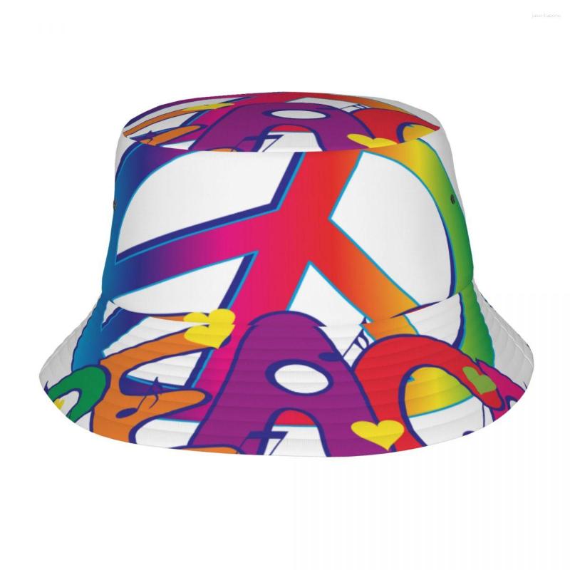 Berets Fisherman Hat Unisex Fashion Bob Cap Peace Sign And Text Rainbow Color Hip Hop Gorros Panama Windproof Outdoor Bucket, Black
Berets Fisherman Hat Unisex Fashion Bob Cap Peace Sign And Text Rainbow Color Hip Hop Gorros Panama Windproof Outdoor Bucket, Black