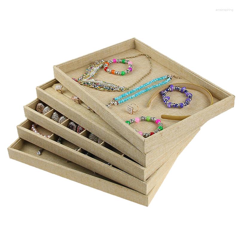 Jewelry Pouches Linen Necklace Pendant Bracelet Earring Ring Storage Display Tray Large Capacity Home Accessories Box Plate
Jewelry Pouches Linen Necklace Pendant Bracelet Earring Ring Storage Display Tray Large Capacity Home Accessories Box Plate