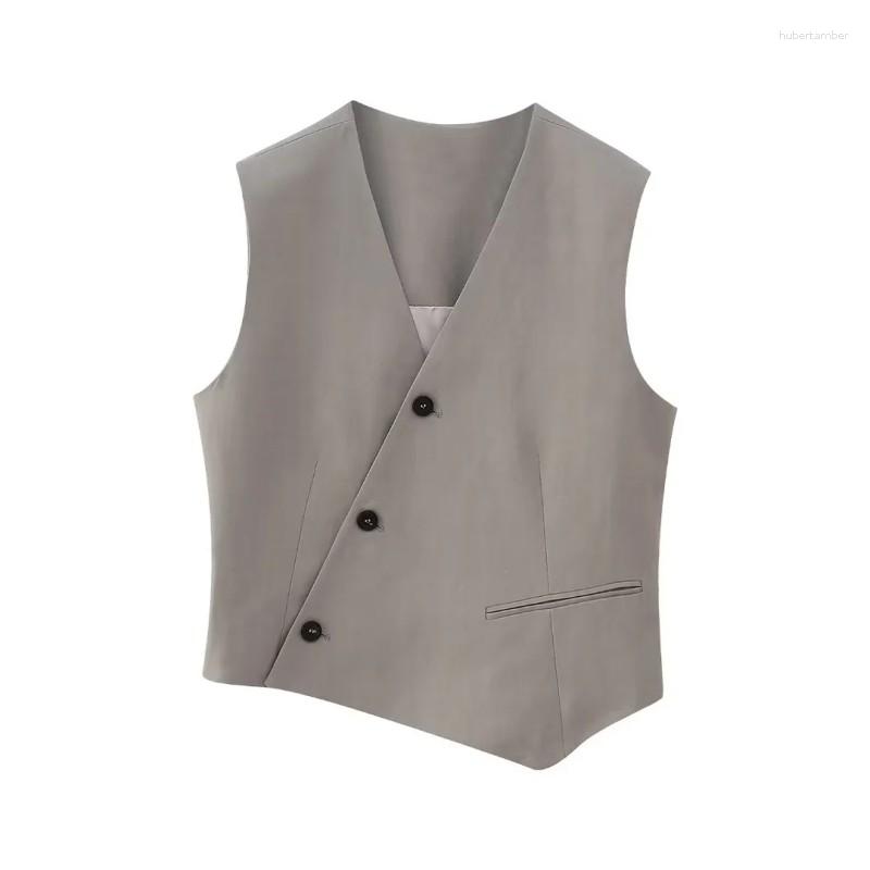 Women's Vests Simple V Neck Sleeveless Vest Coat For Women Spring Summer 2023 Irregular Fashion Waistcoat Retro Tank Tops, Gray
Women's Vests Simple V Neck Sleeveless Vest Coat For Women Spring Summer 2023 Irregular Fashion Waistcoat Retro Tank Tops, Gray
