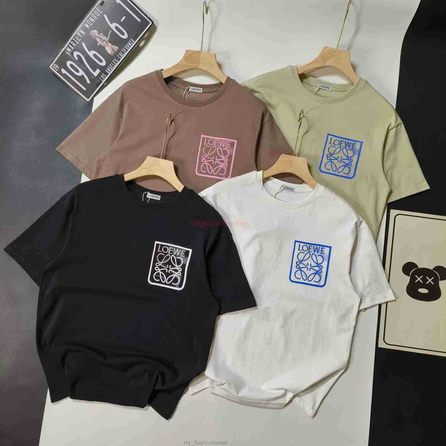 Designer Fashion Clothing Tees Tshirts Loewe High Version Loe Royales Mobile Castle Co Branded Short Sleeve Couple Tshirt Sweet Outwear Luxury Casual Streetwear To, White
Designer Fashion Clothing Tees Tshirts Loewe High Version Loe Royales Mobile Castle Co Branded Short Sleeve Couple Tshirt Sweet Outwear Luxury Casual Streetwear To, White