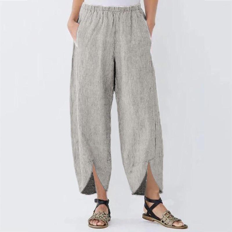 Women's Pants Women Wide Leg Loose Casual Trousers Breathable Comfort Elastic Waist Harem Female Summer, B-blue
Women's Pants Women Wide Leg Loose Casual Trousers Breathable Comfort Elastic Waist Harem Female Summer, B-blue