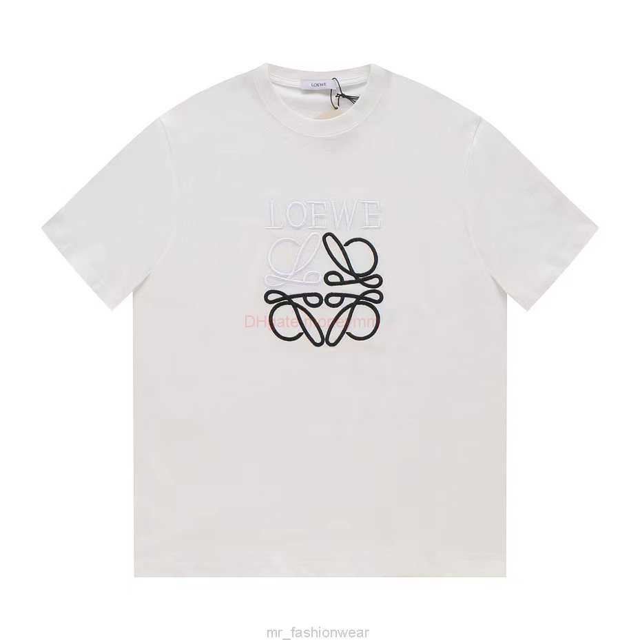 Designer Fashion Clothing Tees Tshirts Loewe High Edition Summer Embroidery Loose Short Sleeve Tshirt for Men and Womens Fashion Versatile Pure Cotton Round Neck Lu, White
Designer Fashion Clothing Tees Tshirts Loewe High Edition Summer Embroidery Loose Short Sleeve Tshirt for Men and Womens Fashion Versatile Pure Cotton Round Neck Lu, White