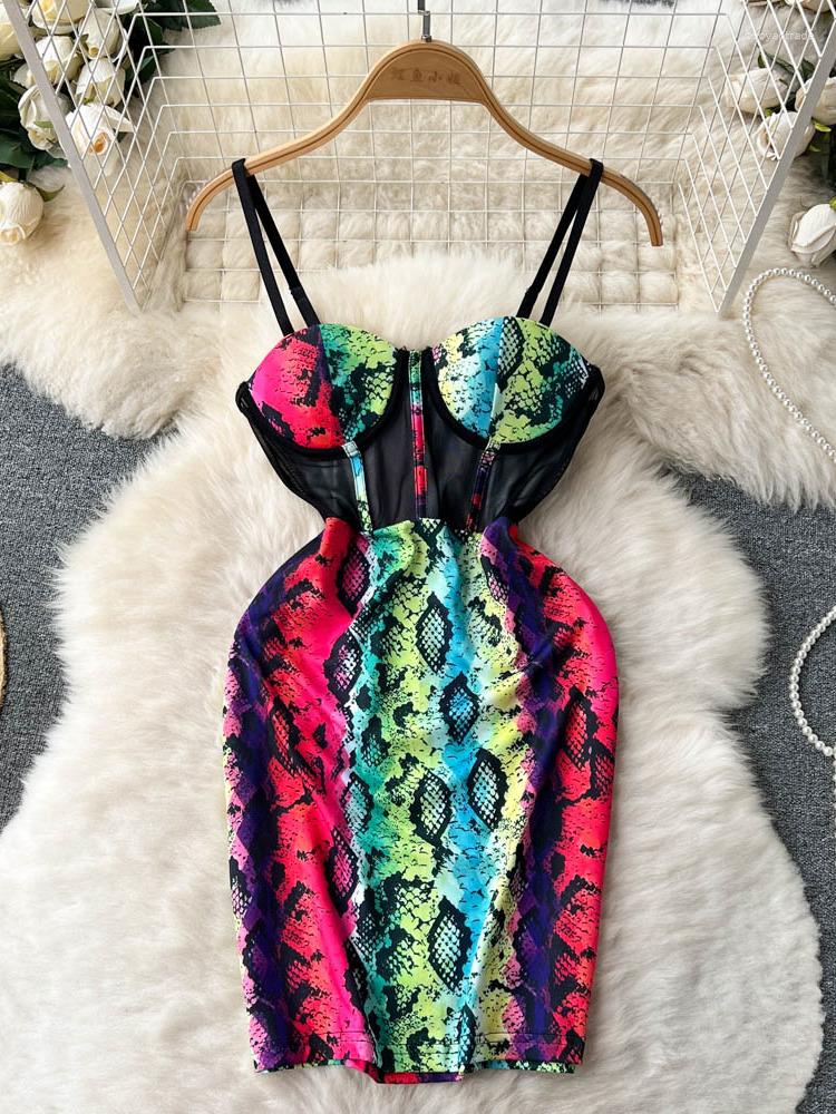 Casual Dresses Foamlina Sexy Spaghetti Strap Sleeveless Mini Bodycon Dress Women Summer Chic See Through Mesh Patchwork Printing Club, Picture shown
Casual Dresses Foamlina Sexy Spaghetti Strap Sleeveless Mini Bodycon Dress Women Summer Chic See Through Mesh Patchwork Printing Club, Picture shown