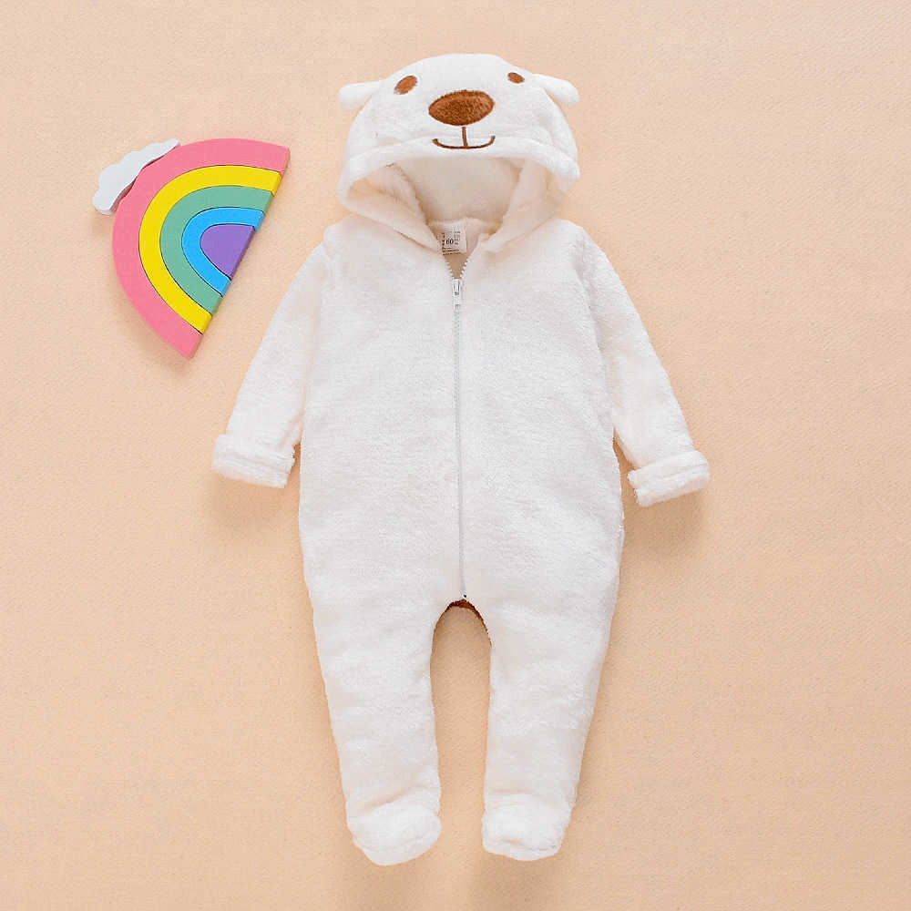 New Cute BABY Newborn Baby Boy Girl Clothes Long Sleeve Romper Clothes Autumn Winter Wear Newborn Baby Clothes Warm 0-12M L230625