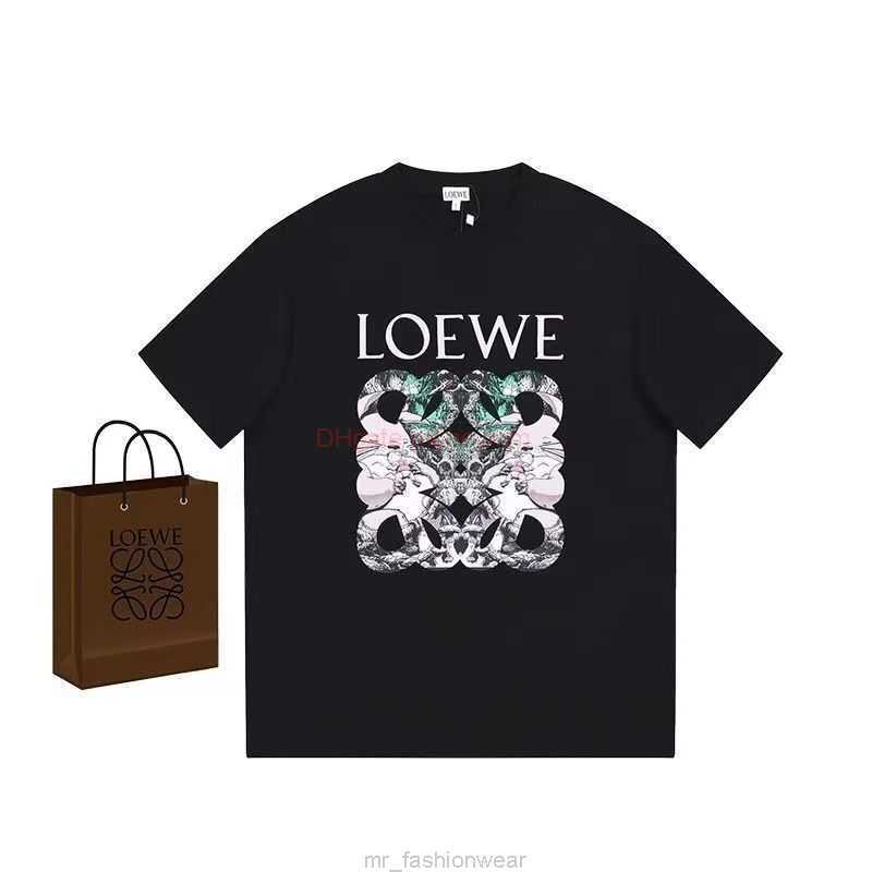 Designer Fashion Clothing Tees Tshirts Trendy Brand Loewe Qianyu Qianqian Longmao Cartoon Print Tshirt for Men and Women with Loose Round Neck Short Sleeves Luxury C, Black
Designer Fashion Clothing Tees Tshirts Trendy Brand Loewe Qianyu Qianqian Longmao Cartoon Print Tshirt for Men and Women with Loose Round Neck Short Sleeves Luxury C, Black