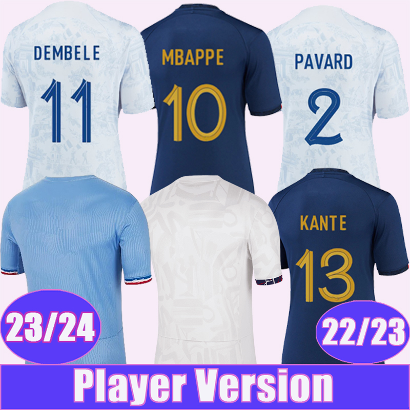 22 23 MBAPPE GIROUD GRIEZMANN Mens Soccer Jerseys Player Version KANTE BENZEMA DEMBELE Home Away Football Shirts Uniforms, Qy10513 22 23 away f..a world patch
22 23 MBAPPE GIROUD GRIEZMANN Mens Soccer Jerseys Player Version KANTE BENZEMA DEMBELE Home Away Football Shirts Uniforms, Qy10513 22 23 away f..a world patch