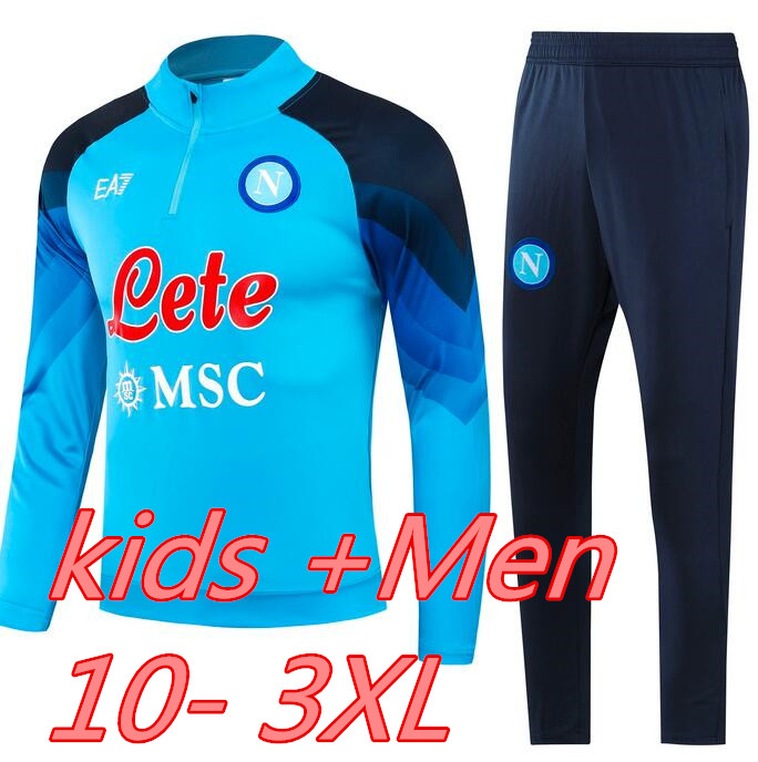 Napoli tracksuit soccer training kit 2023 SSC Naples AE7 tuta Mens and kids football training suit Jogging giacca Chandal
Napoli tracksuit soccer training kit 2023 SSC Naples AE7 tuta Mens and kids football training suit Jogging giacca Chandal
