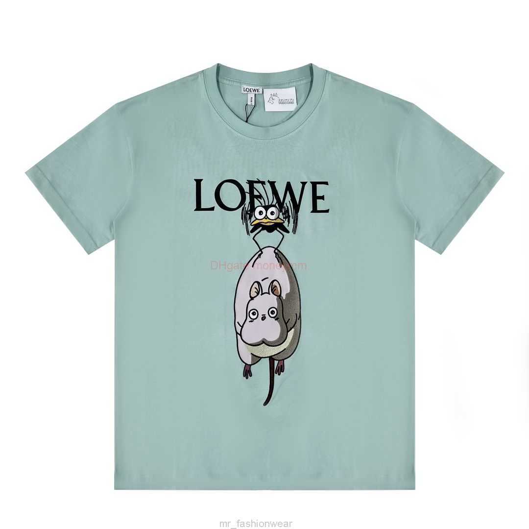 Designer Fashion Clothing Tees Tshirts Loewe High Version Loe Roewe Summer Versatile 23ss Miyazaki Hayao Dragon Cat Qianya Qianxun Short Sleeve Tshirt for Both Men a, High quality white inspection
Designer Fashion Clothing Tees Tshirts Loewe High Version Loe Roewe Summer Versatile 23ss Miyazaki Hayao Dragon Cat Qianya Qianxun Short Sleeve Tshirt for Both Men a, High quality white inspection