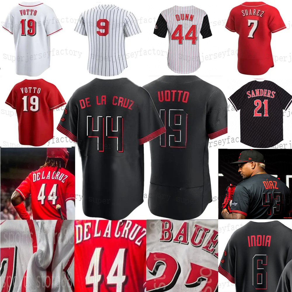 Cincinnati 44 Elly De La Cruz 2023 City Connect Jersey "Reds" Jonathan India Joey Votto Jose Hunter Greene Barrero Graham Ashcraft Spencer Steer Tyler Stephenson, White
Cincinnati 44 Elly De La Cruz 2023 City Connect Jersey "Reds" Jonathan India Joey Votto Jose Hunter Greene Barrero Graham Ashcraft Spencer Steer Tyler Stephenson, White