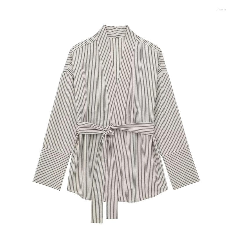 Women's Jackets 2023 Women Striped Long Sleeve Cardigan With Self Belt Closure Comfortabe Fashion Solid Color Spring Summer 2pcs, Picture shown
Women's Jackets 2023 Women Striped Long Sleeve Cardigan With Self Belt Closure Comfortabe Fashion Solid Color Spring Summer 2pcs, Picture shown