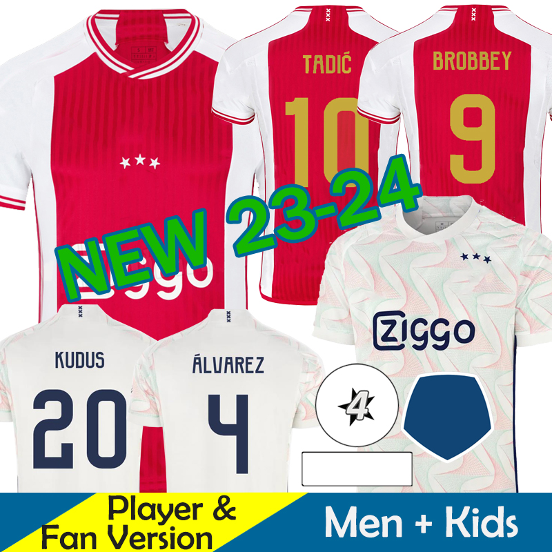 TADIC 23/24 aJAXs Soccer Jerseys Kids Kit Home BASSEY BERGHUIS Third Black BERGWIJN CRUYFF 2023 2024 Home Away Retro Football Shirts Men Uniforms Fan Player Version, Kids home 22-23
TADIC 23/24 aJAXs Soccer Jerseys Kids Kit Home BASSEY BERGHUIS Third Black BERGWIJN CRUYFF 2023 2024 Home Away Retro Football Shirts Men Uniforms Fan Player Version, Kids home 22-23