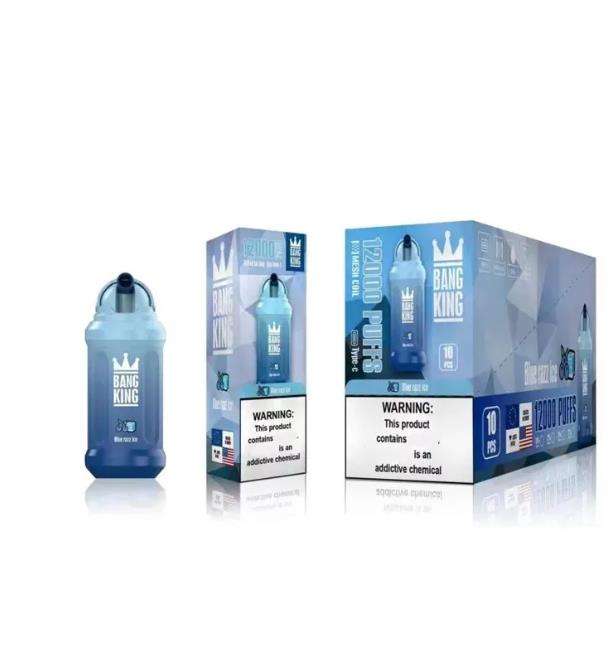 Bang King 12000 Puffs Original Disposable Vapes Pen E Cigarette 0% 2% 3% 5% Vaporizer Recharge Mesh Coil Vape Pen Puffbars ship one day
Bang King 12000 Puffs Original Disposable Vapes Pen E Cigarette 0% 2% 3% 5% Vaporizer Recharge Mesh Coil Vape Pen Puffbars ship one day