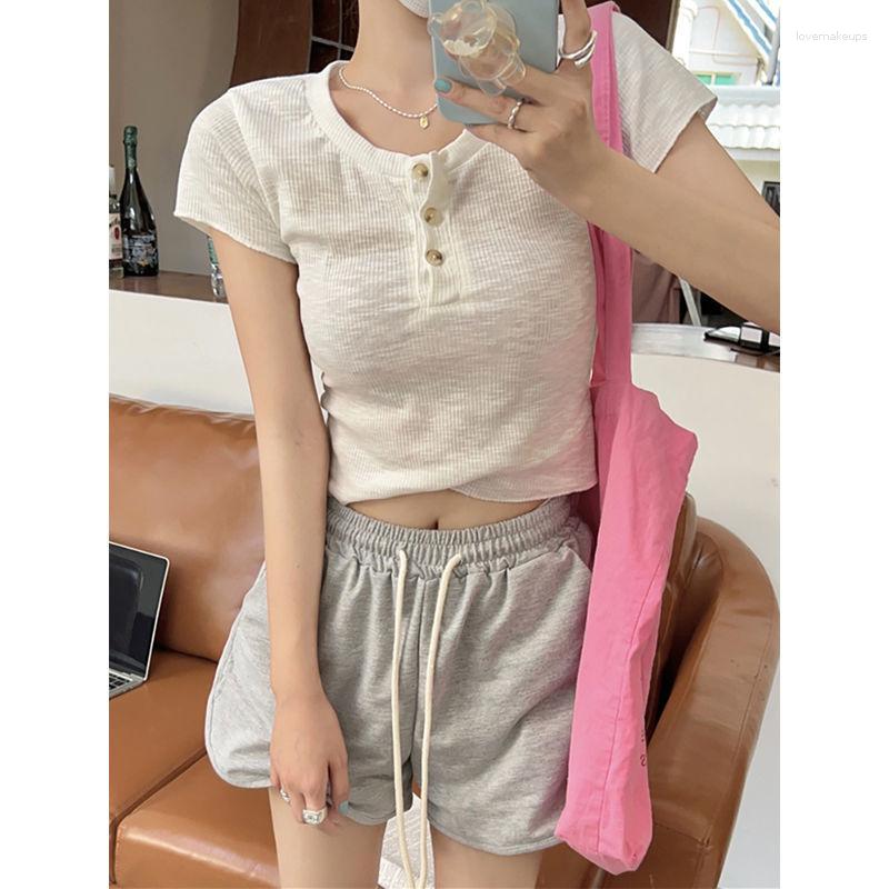 Women' Tracksuits Female Summer Short Slim T-shirt Tops Casual Sports Shorts Two-piece Tide Two Piece Set Women
Women' Tracksuits Female Summer Short Slim T-shirt Tops Casual Sports Shorts Two-piece Tide Two Piece Set Women