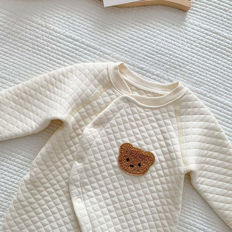 2022 New Baby Pajama Toddler Girls Sleeper Wear Boys Bear Pyjama Infant Jumpsuits L230625