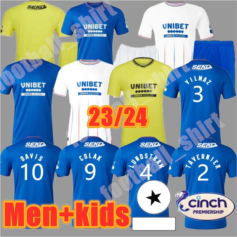 23 24 Rangers Glasgow Soccer Jerseys 2023 2024 home away TEE CHAMPIONS DAVIS Legendary version DEFOE BARKER MORELOS Football Shirts Men kids equipment kit set, Adult
23 24 Rangers Glasgow Soccer Jerseys 2023 2024 home away TEE CHAMPIONS DAVIS Legendary version DEFOE BARKER MORELOS Football Shirts Men kids equipment kit set, Adult