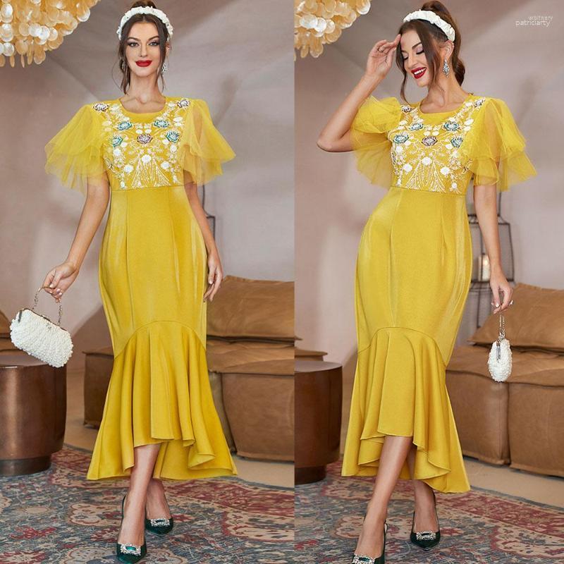 Ethnic Clothing Ramadan Mesh African Dresses For Women Abaya Dubai Turkey Islam Muslim Elegant Long Evening Dress Robe Femme Musulmane
Ethnic Clothing Ramadan Mesh African Dresses For Women Abaya Dubai Turkey Islam Muslim Elegant Long Evening Dress Robe Femme Musulmane