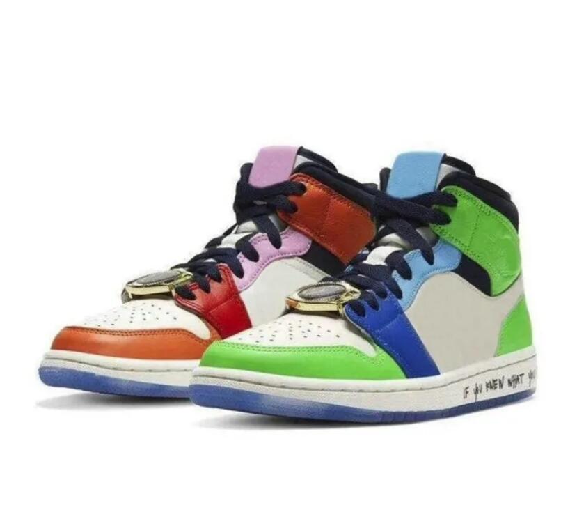 Jumpman 1 Melody Ehsani x 1 Mid WMNS Fearless Women Mens Air Basketball Shoes Watch Lace Jewel Designer Sneakers CQ7629-100, Split
Jumpman 1 Melody Ehsani x 1 Mid WMNS Fearless Women Mens Air Basketball Shoes Watch Lace Jewel Designer Sneakers CQ7629-100, Split