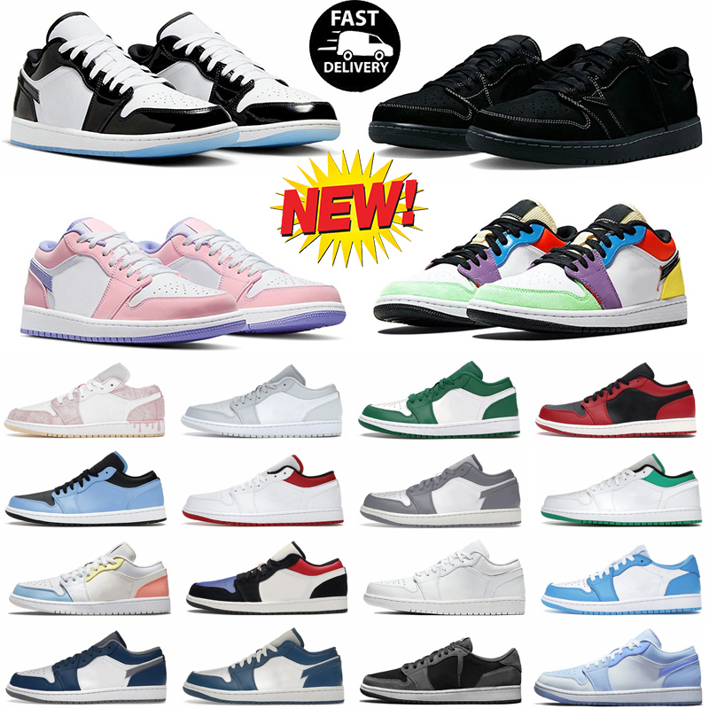 Jumpman 1 Low Basketball Shoes Zion Williamson Voodoo 1s Lows Black Phantom Reverse Mocha Women Mens Trainers Wolf Grey Dark Mochas Panda arctic punch with box, #19
Jumpman 1 Low Basketball Shoes Zion Williamson Voodoo 1s Lows Black Phantom Reverse Mocha Women Mens Trainers Wolf Grey Dark Mochas Panda arctic punch with box, #19