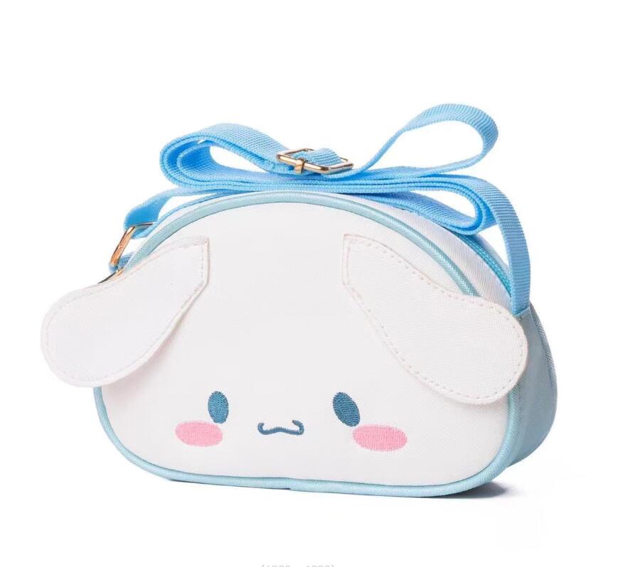 Black Pink White Melody PU One Shoulder Bag Girl Cute Soft Accessories Messager Bag With Zipper