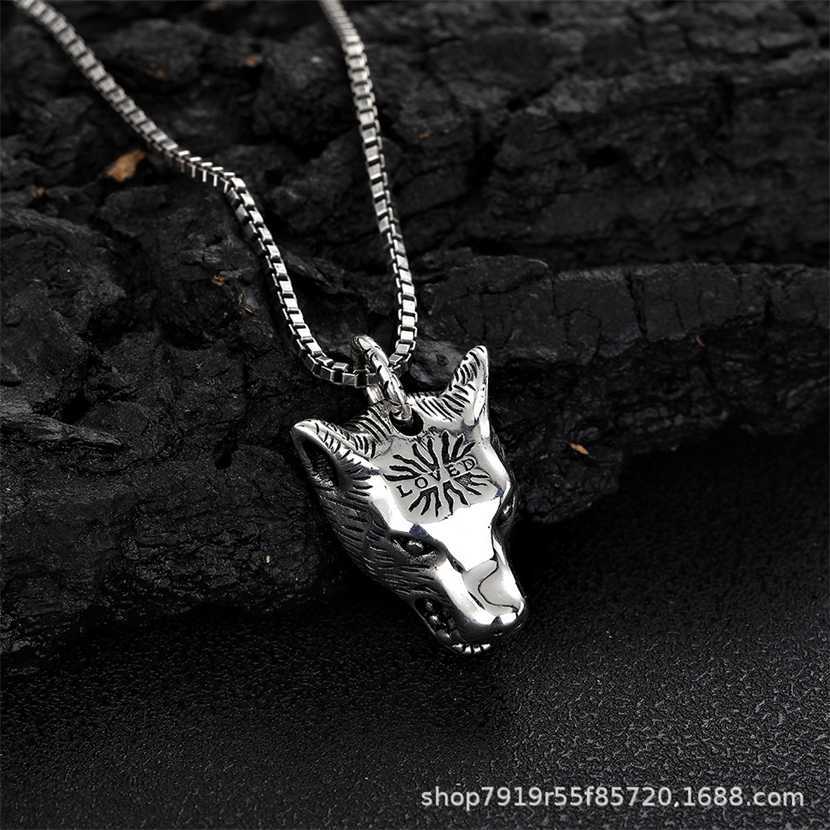 2023 Gujia S925 Sterling Fashion Wolf Head Men's and Women's Punk Silver Necklace Gift, White
2023 Gujia S925 Sterling Fashion Wolf Head Men's and Women's Punk Silver Necklace Gift, White