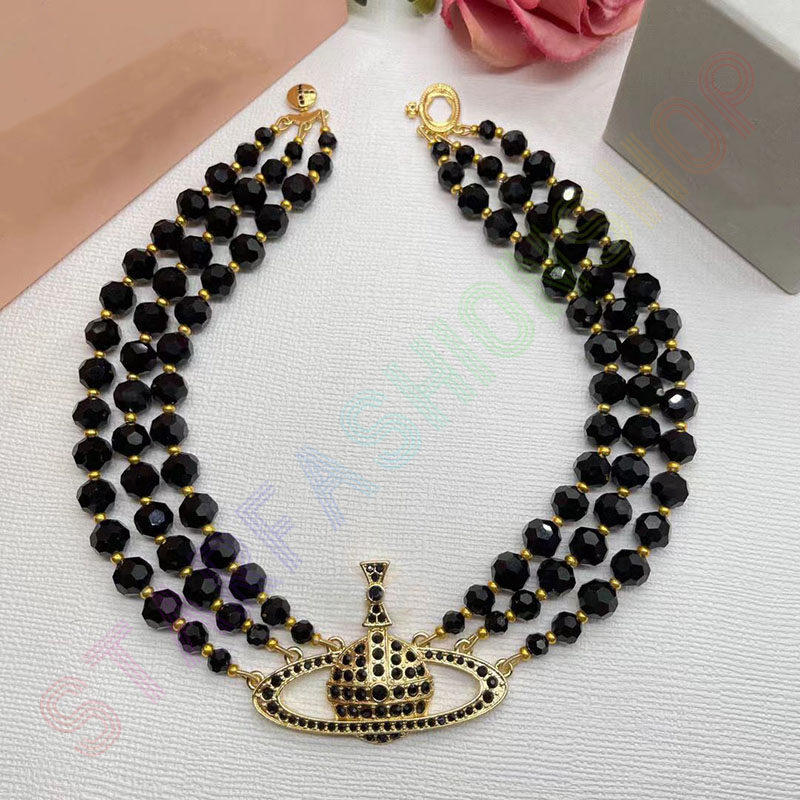 Black Necklace New Designer Pendant Necklaces Luxury Brand Women Jewelry Saturn Chokers Metal Pearl Planet Chain necklace cjeweler Trend For Woman Fashion
Black Necklace New Designer Pendant Necklaces Luxury Brand Women Jewelry Saturn Chokers Metal Pearl Planet Chain necklace cjeweler Trend For Woman Fashion