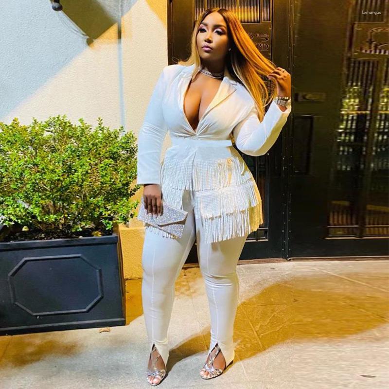 Women' Two Piece Pants LFRVZ 2023 Autumn Young High-end Sweet Suits Tassel Set Casual Office Lady Full Sleeve Long Pencil Women 2, White
Women' Two Piece Pants LFRVZ 2023 Autumn Young High-end Sweet Suits Tassel Set Casual Office Lady Full Sleeve Long Pencil Women 2, White