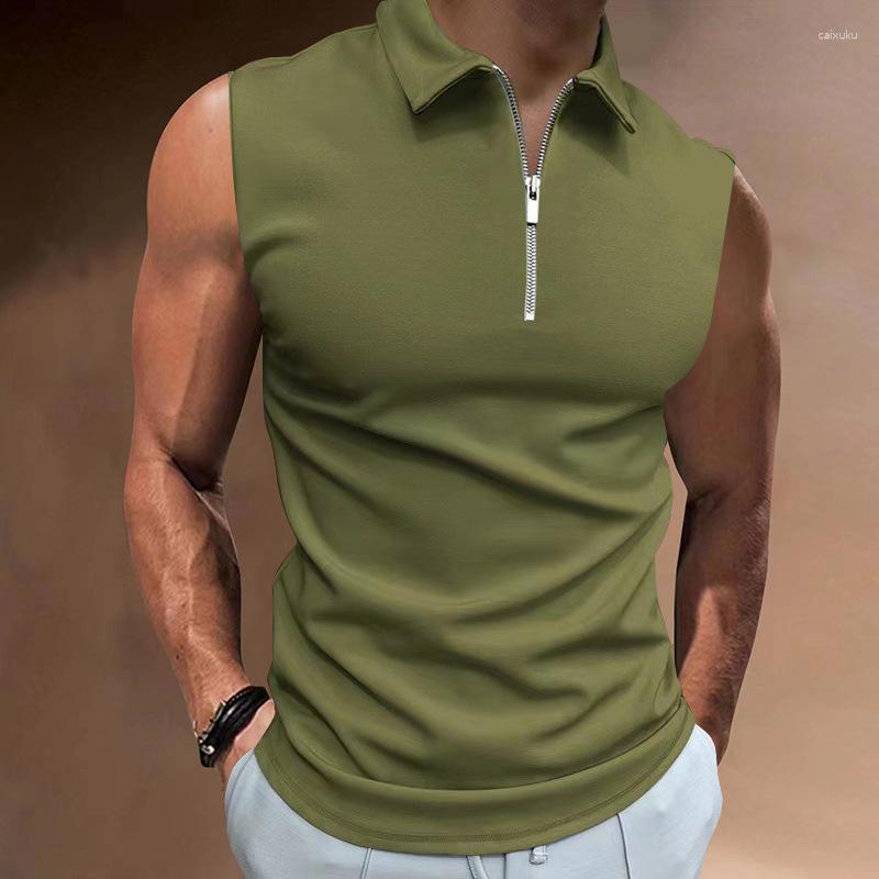 Men' Tank Tops Fashion Sleeveless Turn-down Collar Zipper Vest Shirt Men Summer Casual Clothes Solid Polo Streetwear Men' Camisole, 03 light blue
Men' Tank Tops Fashion Sleeveless Turn-down Collar Zipper Vest Shirt Men Summer Casual Clothes Solid Polo Streetwear Men' Camisole, 03 light blue