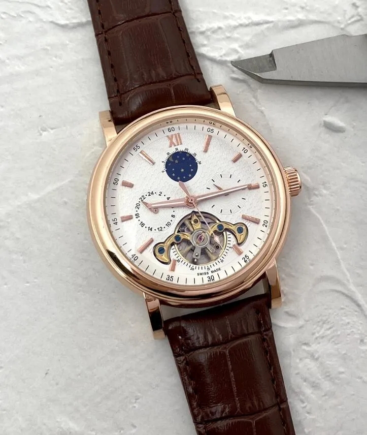 Mens Patekity Watches Fashion Automatic Mechanical Watch Men Leather Strap Moon phase Tourbillon Sport Clock Relogio Masculino wristwatches
Mens Patekity Watches Fashion Automatic Mechanical Watch Men Leather Strap Moon phase Tourbillon Sport Clock Relogio Masculino wristwatches