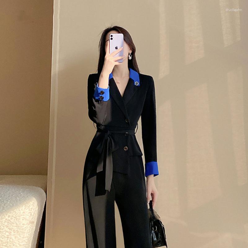 Women' Two Piece Pants Rompers Womens Jumpsuits Elegant Long Sleeve Overalls Night Playsuits Slim Outifts Female Fashion Blazer Work Wear, Black
Women' Two Piece Pants Rompers Womens Jumpsuits Elegant Long Sleeve Overalls Night Playsuits Slim Outifts Female Fashion Blazer Work Wear, Black