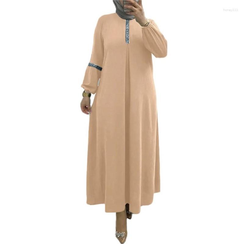 Ethnic Clothing Muslim Long Dresses African For Women Abaya Casual Solid Maxi Sleeves Sequin Arabian Dress 2023 Summer
Ethnic Clothing Muslim Long Dresses African For Women Abaya Casual Solid Maxi Sleeves Sequin Arabian Dress 2023 Summer
