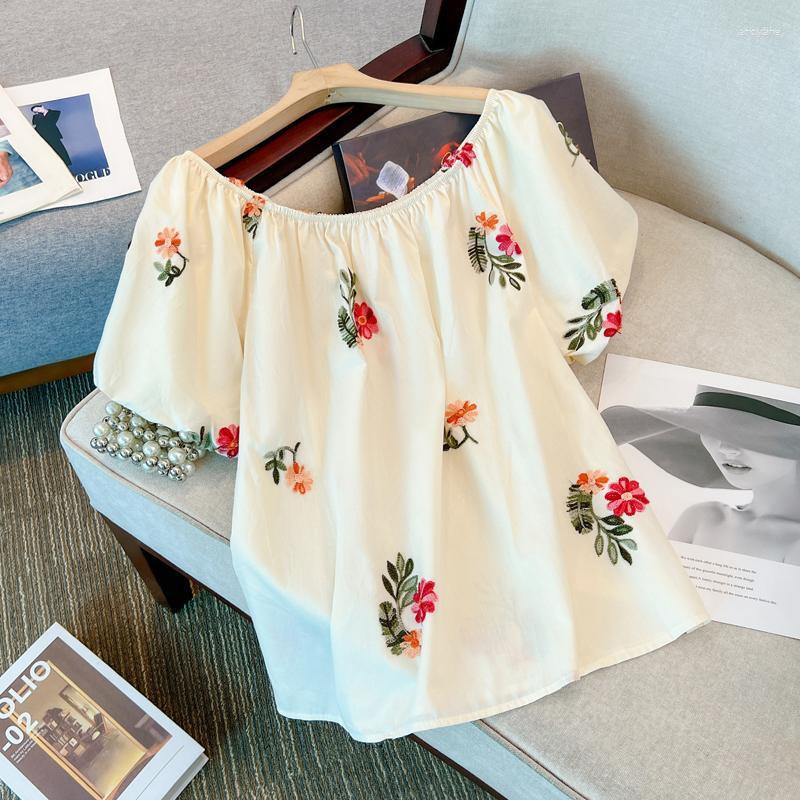 Women' Blouses Women' DUOFAN Korean Women Summer Embroidery Ladies Sweet Elegant Blusas Female Simple Slim Off Shoulder Floral Tops, Apricot
Women' Blouses Women' DUOFAN Korean Women Summer Embroidery Ladies Sweet Elegant Blusas Female Simple Slim Off Shoulder Floral Tops, Apricot