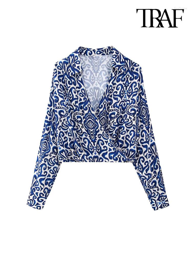 Women's Blouses Women Fashion Printed Cropped Shirts Vintage V Neck Long Sleeve Female Blusas Chic Tops, Picture shown
Women's Blouses Women Fashion Printed Cropped Shirts Vintage V Neck Long Sleeve Female Blusas Chic Tops, Picture shown