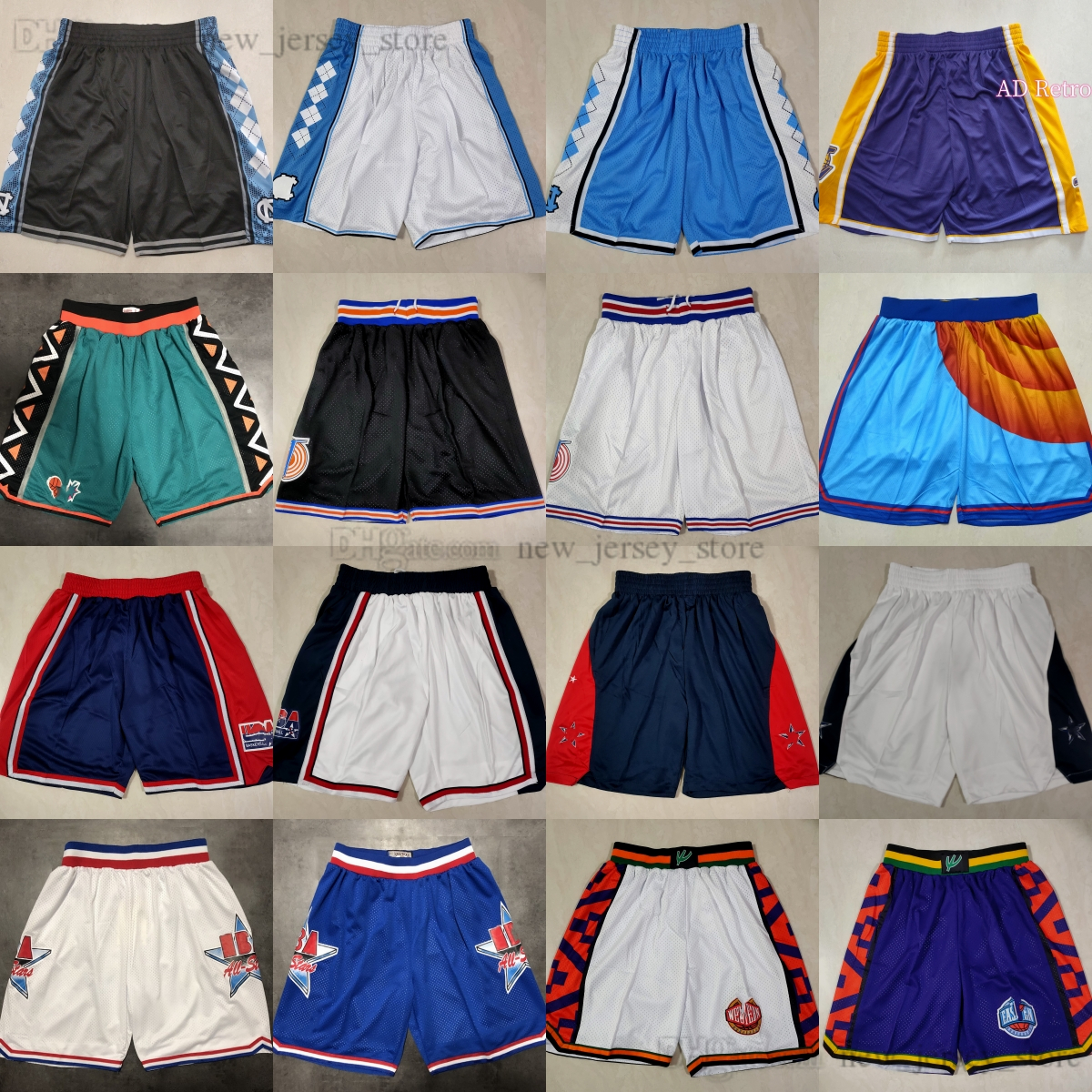 Classic Retro Mesh Basketball Shorts Movie White Breathable Gym Training Beach Pants 1995 1996 All-Star Sweatpants Pant Sport Short North Carolina College Blue, 1995 all-star
Classic Retro Mesh Basketball Shorts Movie White Breathable Gym Training Beach Pants 1995 1996 All-Star Sweatpants Pant Sport Short North Carolina College Blue, 1995 all-star