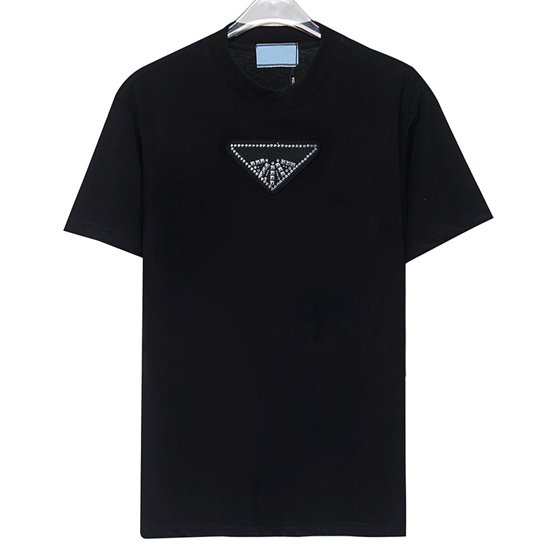 Designer Triangle Pattern T-Shirts for Men Casual Rhinestone Round Neck Shirts Womens Summer Polos Shirt Couple Loose Short Sleeve Top, Black
Designer Triangle Pattern T-Shirts for Men Casual Rhinestone Round Neck Shirts Womens Summer Polos Shirt Couple Loose Short Sleeve Top, Black
