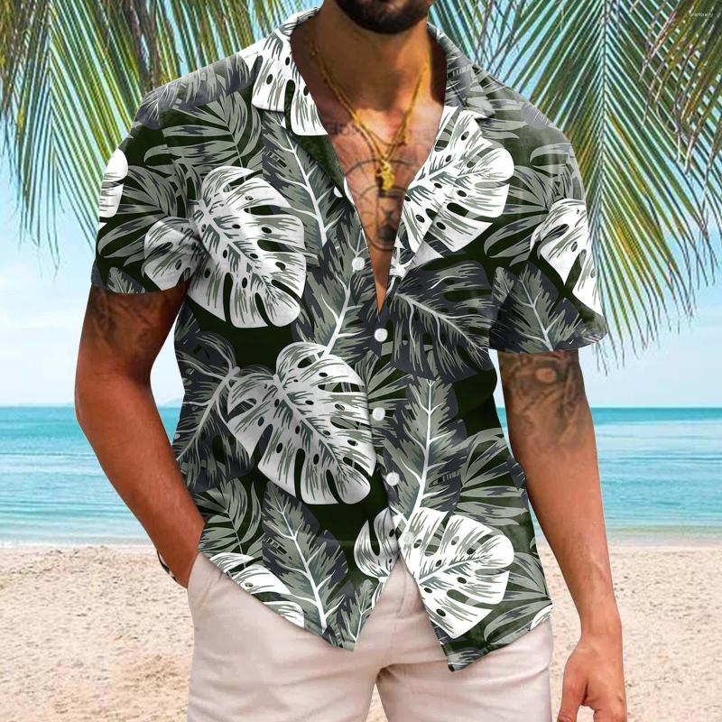 Men' Casual Shirts Leaf Print Beach Shirt Hawaiian Men Short Sleeve Lapel Tops Tee Summer Fashion Outfits Male Clothes Streetwear, Grey
Men' Casual Shirts Leaf Print Beach Shirt Hawaiian Men Short Sleeve Lapel Tops Tee Summer Fashion Outfits Male Clothes Streetwear, Grey