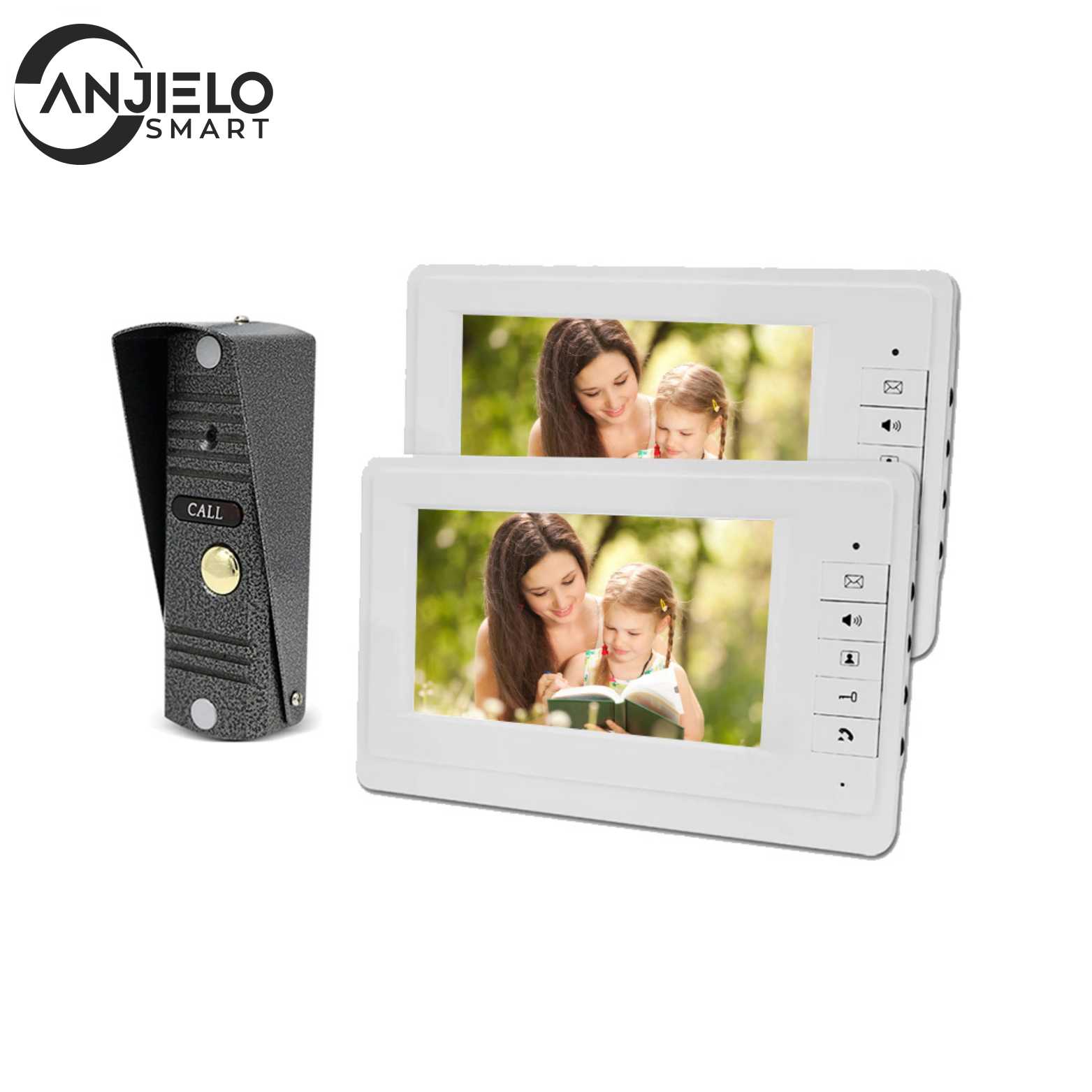 7 inch Wired Video Door Phone Video Intercom Color Screen video phone with Doorbell IR Night Vision for Home Security