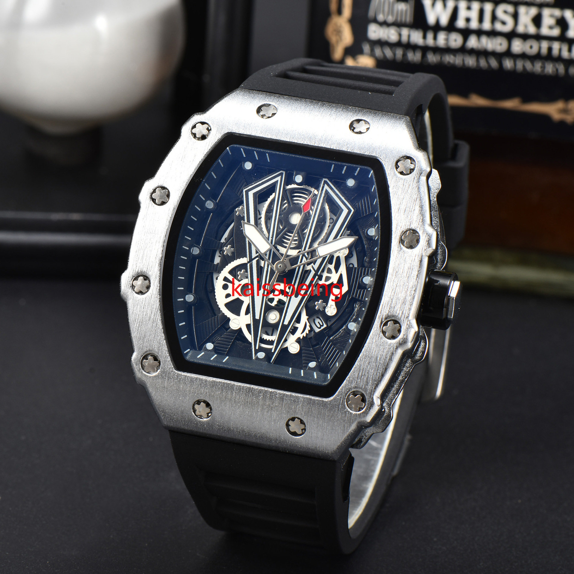 Reloj Hombre Top R Luxury brand wristwatch Fashion 3 pin quartz watch Personality wine barrel-shaped men's watch, 13
Reloj Hombre Top R Luxury brand wristwatch Fashion 3 pin quartz watch Personality wine barrel-shaped men's watch, 13
