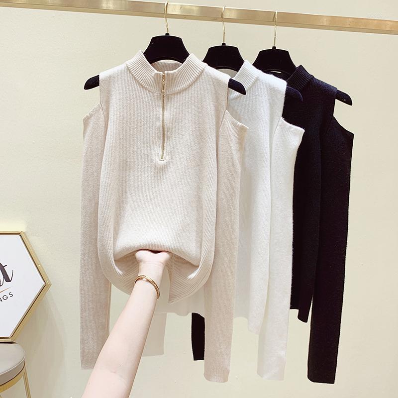 Women's Sweaters Autumn Slim Knitwear Women's Pullover Zipper Off-the-Shoulder Sweater Bottoming Winter Fashion Female Clothing Tops, Black
Women's Sweaters Autumn Slim Knitwear Women's Pullover Zipper Off-the-Shoulder Sweater Bottoming Winter Fashion Female Clothing Tops, Black