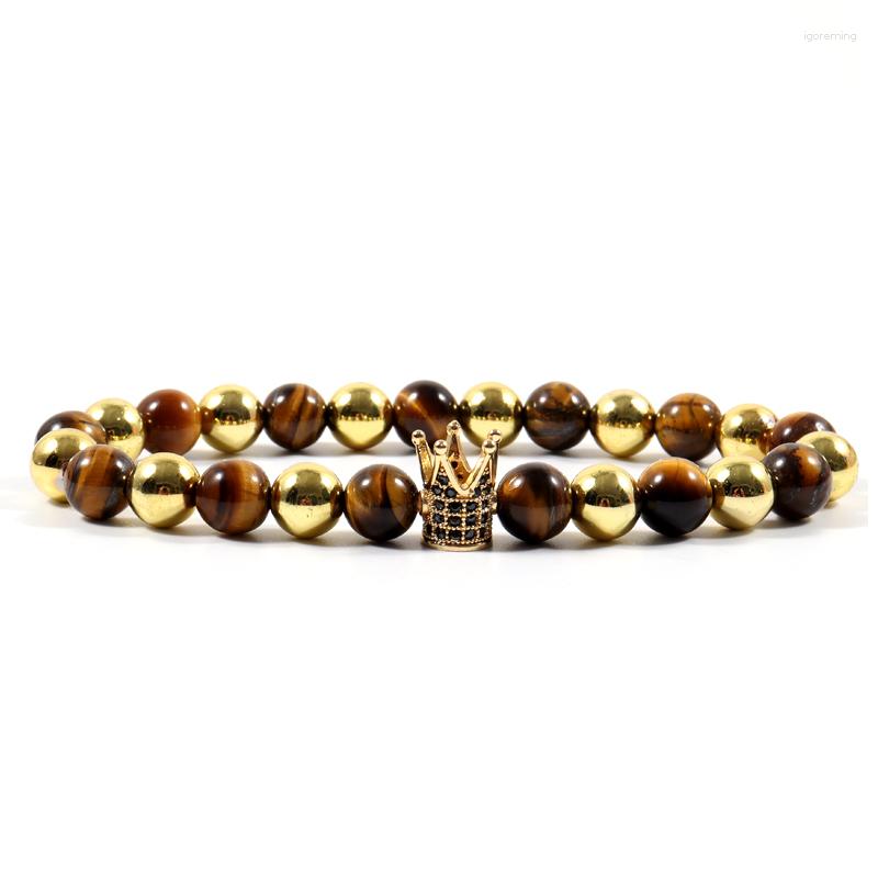 Charm Bracelets Crown Bracelet Men 2023 Fashion Pave Cubic Zirconia Natural Tiger Eye Stone Bead For Jewelry Gift
Charm Bracelets Crown Bracelet Men 2023 Fashion Pave Cubic Zirconia Natural Tiger Eye Stone Bead For Jewelry Gift