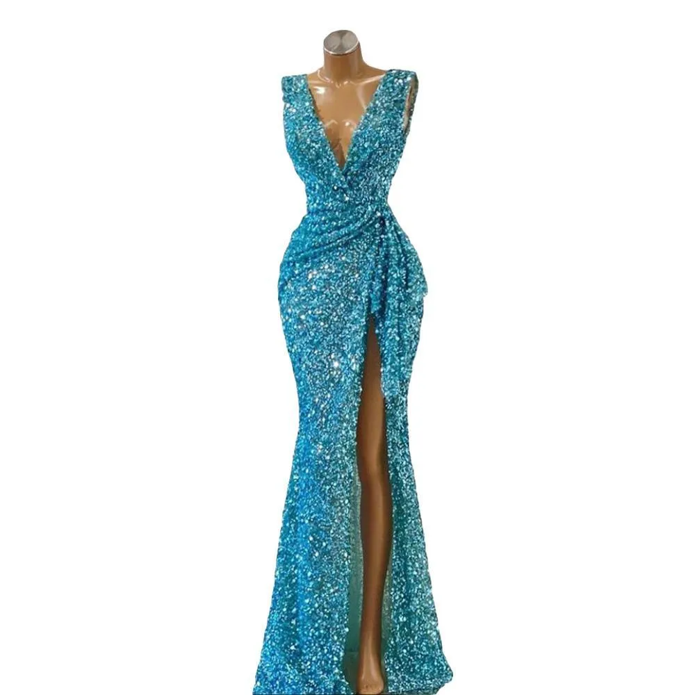 New Shiny Sequined Mermaid Evening Celebrity Dress Deep V Neck Sleeveless Glitter Split Side Gowns Red Carpet Prom Dresses BC14836, Same as picture
New Shiny Sequined Mermaid Evening Celebrity Dress Deep V Neck Sleeveless Glitter Split Side Gowns Red Carpet Prom Dresses BC14836, Same as picture