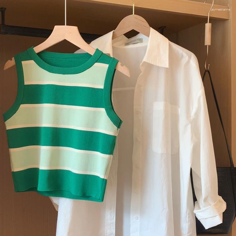 Women's Tanks French Camisole For Women's Summer Cropped Top Spring And Autumn Underwear Striped Sleeveless T-shirt Tank
Women's Tanks French Camisole For Women's Summer Cropped Top Spring And Autumn Underwear Striped Sleeveless T-shirt Tank