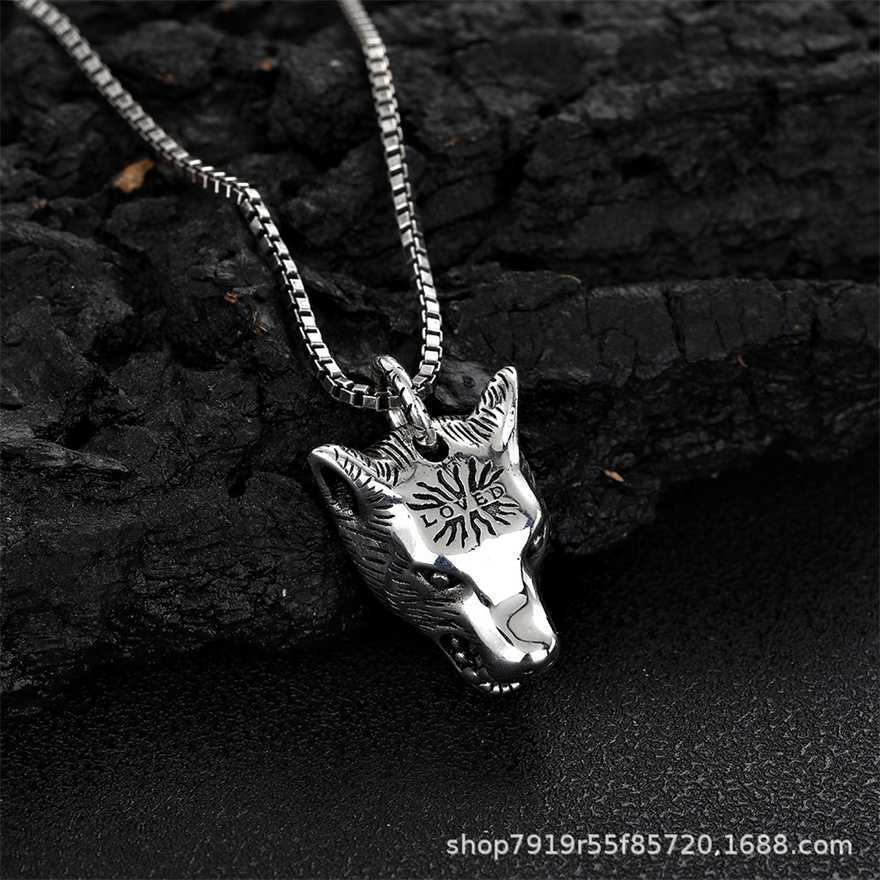 2023 Gujia S925 Sterling Fashion Wolf Head Men's and Women's Punk Silver Necklace Gift, White
2023 Gujia S925 Sterling Fashion Wolf Head Men's and Women's Punk Silver Necklace Gift, White