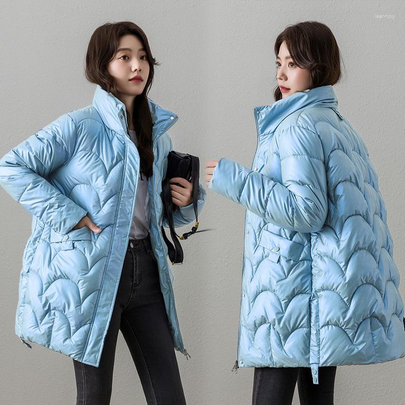 Women's Trench Coats Scale Fish Bright Surface Mid-Length Cotton Coat Women's Winter Korean Thick Cotton-Padded Jacket Tide Parkas, White
Women's Trench Coats Scale Fish Bright Surface Mid-Length Cotton Coat Women's Winter Korean Thick Cotton-Padded Jacket Tide Parkas, White