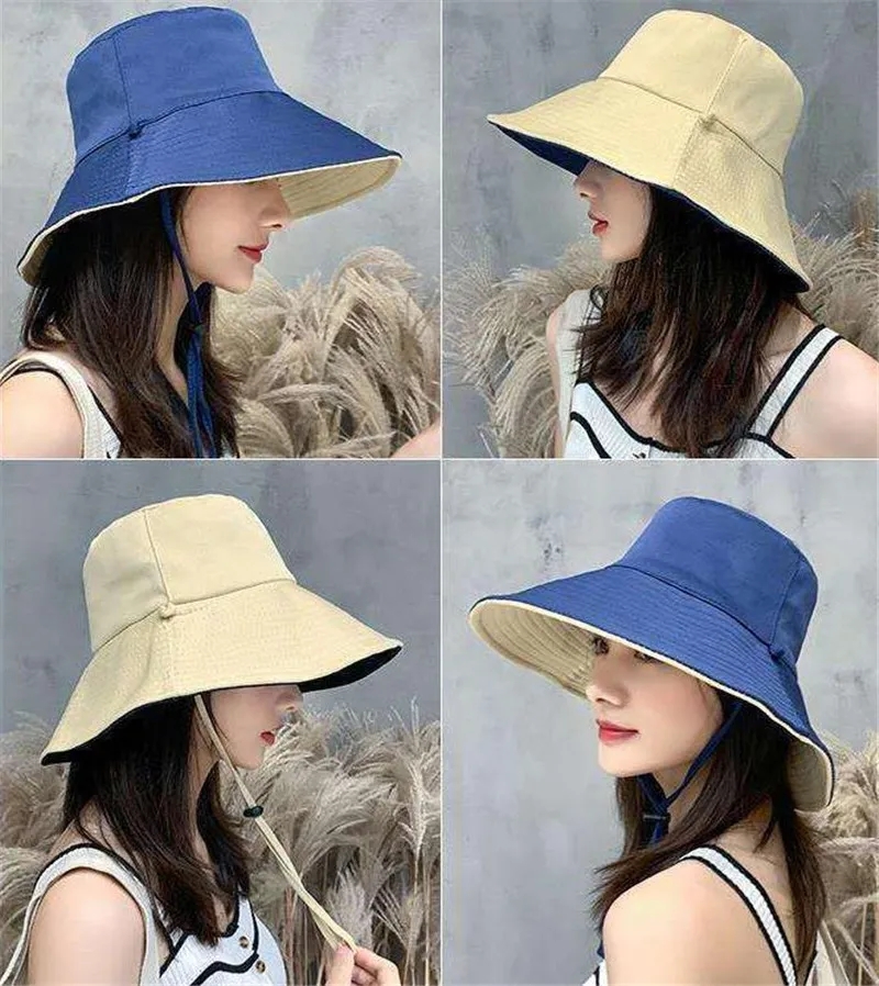 Sun Hats Women Double-side Beach Hat Sunshade Korean Style All-match Students Summer Caps Female Couple Foldable da734, Multi
Sun Hats Women Double-side Beach Hat Sunshade Korean Style All-match Students Summer Caps Female Couple Foldable da734, Multi