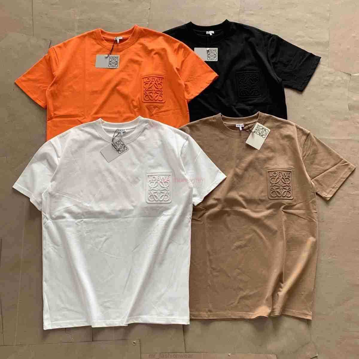 Designer Fashion Clothing Tees Tshirts Loewe High Version Luo Yi v 23 Early Spring New Pocket 3d Relief Embroidery Short Sleeved Mens Casual Tshirt for Women Luxury Ca, Black
Designer Fashion Clothing Tees Tshirts Loewe High Version Luo Yi v 23 Early Spring New Pocket 3d Relief Embroidery Short Sleeved Mens Casual Tshirt for Women Luxury Ca, Black