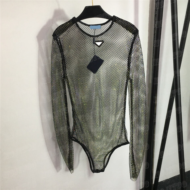 Colorful Rhinestone Bodysuits Romper Women Designer Tights T Shirts Metal Badge Mesh Ropmer For Girl, Black
Colorful Rhinestone Bodysuits Romper Women Designer Tights T Shirts Metal Badge Mesh Ropmer For Girl, Black