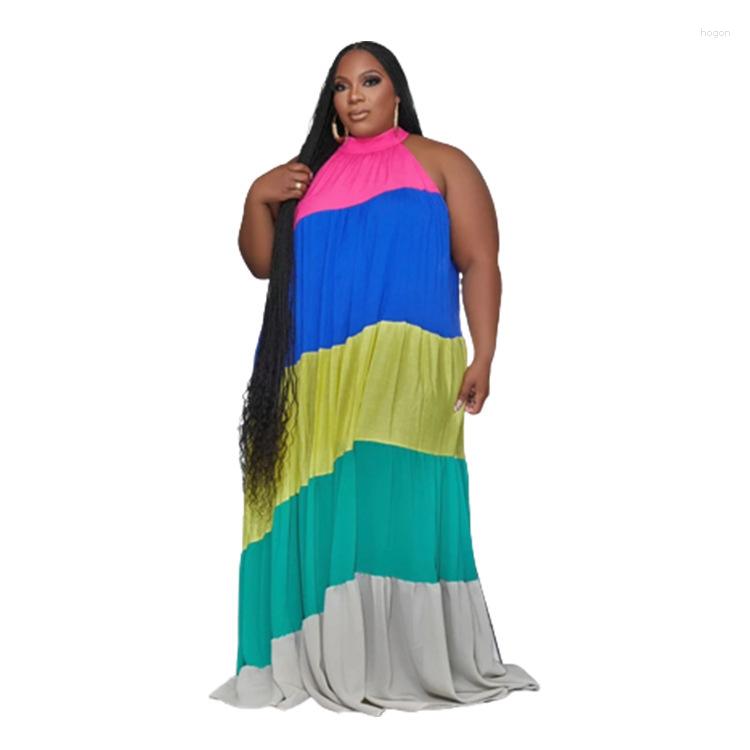 Ethnic Clothing L-4XL African Plus Size Dresses For Women Summer Sleeveless O-neck Polyester Long Dress Maxi
Ethnic Clothing L-4XL African Plus Size Dresses For Women Summer Sleeveless O-neck Polyester Long Dress Maxi