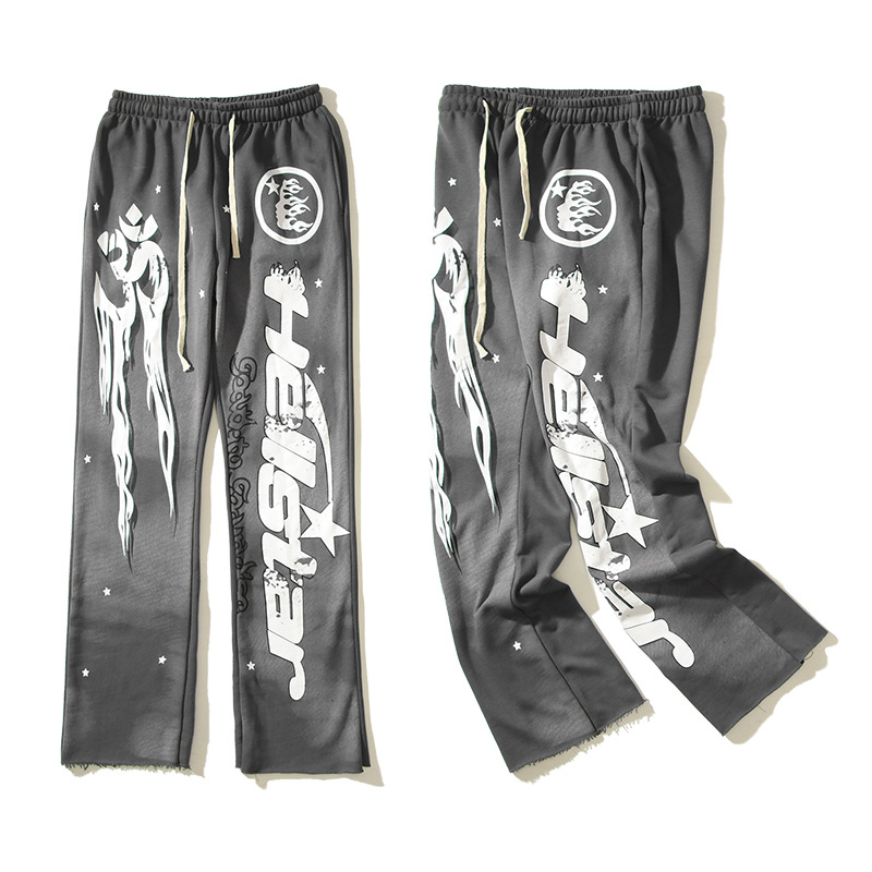Sweatpants Pants Men Hip Hop Vintage Grey Cotton Printed Flare Joggers Drawstring Street Wear Black Trousers
Sweatpants Pants Men Hip Hop Vintage Grey Cotton Printed Flare Joggers Drawstring Street Wear Black Trousers